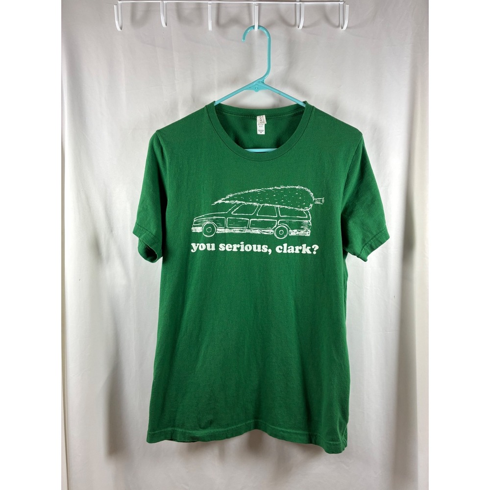 Bella Canvas Green Christmas Vacation You Serious Clark Graphic‎ Tee Shirt M